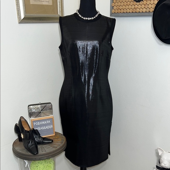 Elegant Vintage Moschino Black Sleeveless Dress Large
